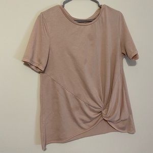 Pink tied knot shirt